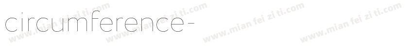 circumference字体转换