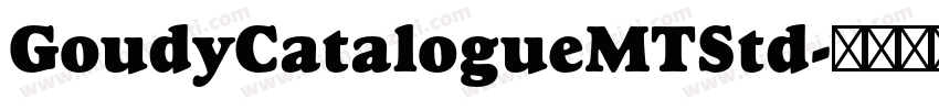 GoudyCatalogueMTStd字体转换
