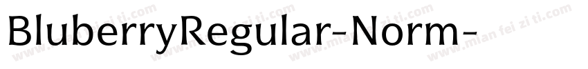 BluberryRegular-Norm字体转换