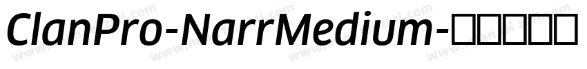 ClanPro-NarrMedium字体转换