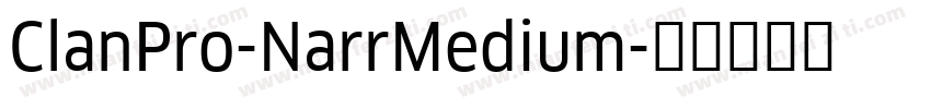 ClanPro-NarrMedium字体转换