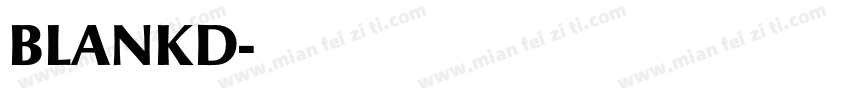 BLANKD字体转换