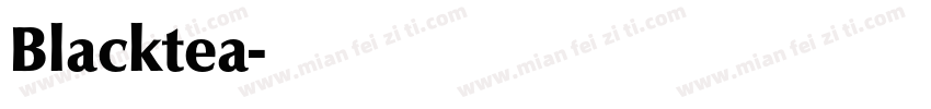 Blacktea字体转换