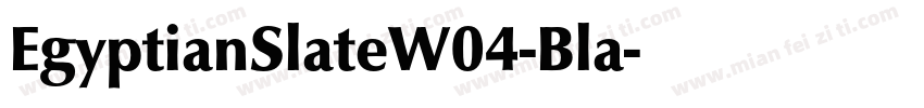 EgyptianSlateW04-Bla字体转换