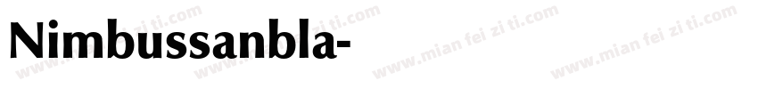 Nimbussanbla字体转换