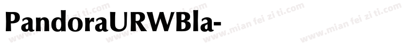 PandoraURWBla字体转换