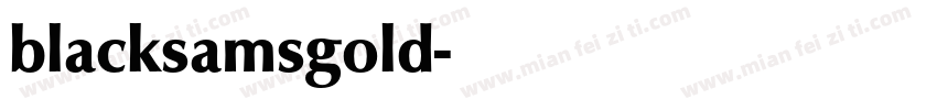 blacksamsgold字体转换