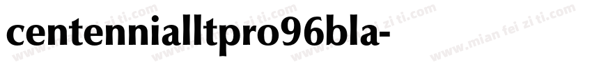 centennialltpro96bla字体转换