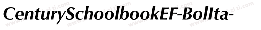 CenturySchoolbookEF-BolIta字体转换