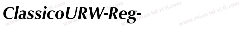 ClassicoURW-Reg字体转换