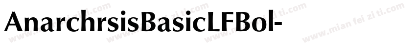 AnarchrsisBasicLFBol字体转换