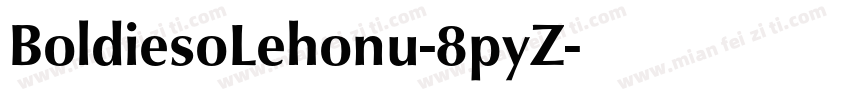 BoldiesoLehonu-8pyZ字体转换