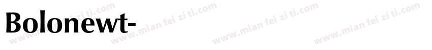 Bolonewt字体转换