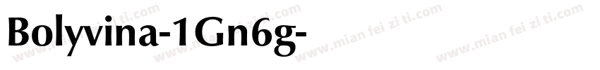 Bolyvina-1Gn6g字体转换