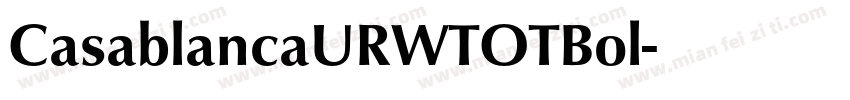 CasablancaURWTOTBol字体转换