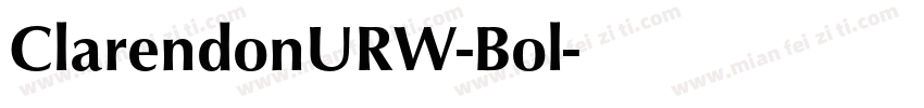 ClarendonURW-Bol字体转换