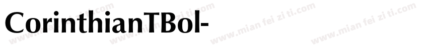CorinthianTBol字体转换