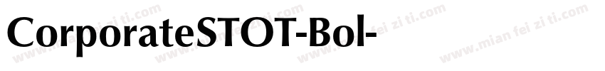 CorporateSTOT-Bol字体转换