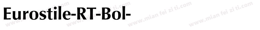 Eurostile-RT-Bol字体转换