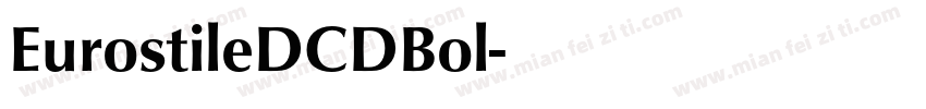 EurostileDCDBol字体转换