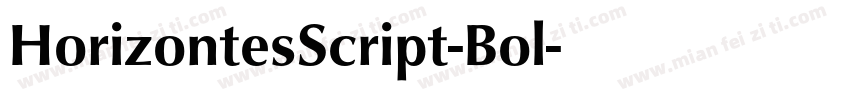HorizontesScript-Bol字体转换