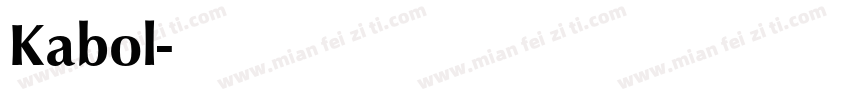 Kabol字体转换