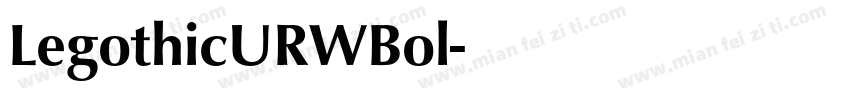 LegothicURWBol字体转换