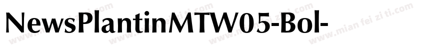 NewsPlantinMTW05-Bol字体转换