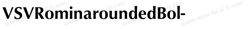 VSVRominaroundedBol字体转换