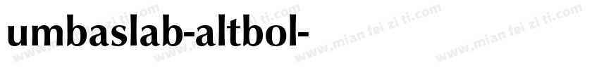 umbaslab-altbol字体转换