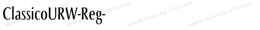 ClassicoURW-Reg字体转换