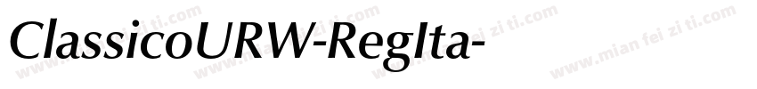 ClassicoURW-RegIta字体转换