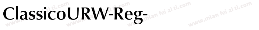 ClassicoURW-Reg字体转换