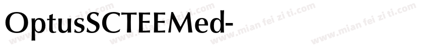 OptusSCTEEMed字体转换