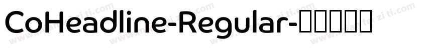 CoHeadline-Regular字体转换