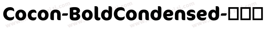 Cocon-BoldCondensed字体转换