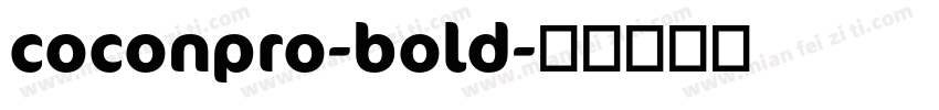 coconpro-bold字体转换