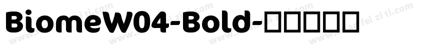 BiomeW04-Bold字体转换
