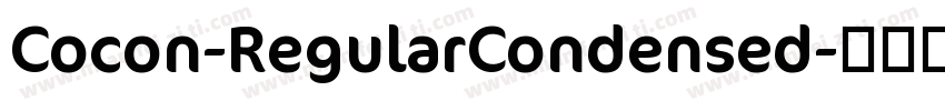 Cocon-RegularCondensed字体转换