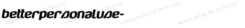 betterpersonaluse字体转换