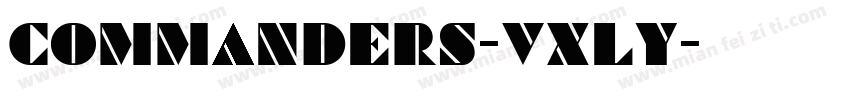 Commanders-VxLy字体转换