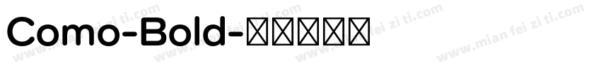 Como-Bold字体转换