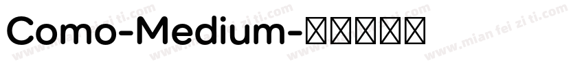 Como-Medium字体转换