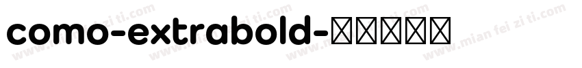 como-extrabold字体转换