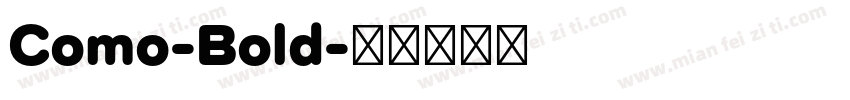 Como-Bold字体转换
