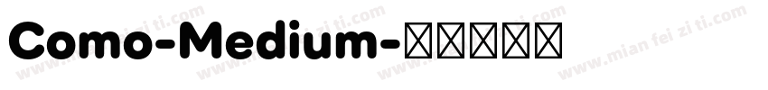 Como-Medium字体转换