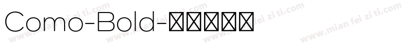 Como-Bold字体转换