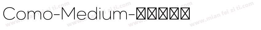 Como-Medium字体转换