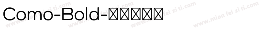 Como-Bold字体转换