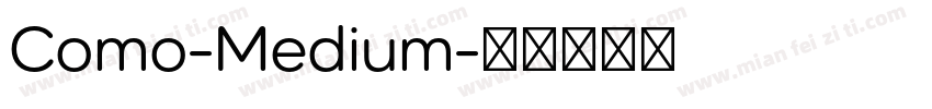 Como-Medium字体转换